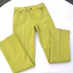Lime green jeans sz 4